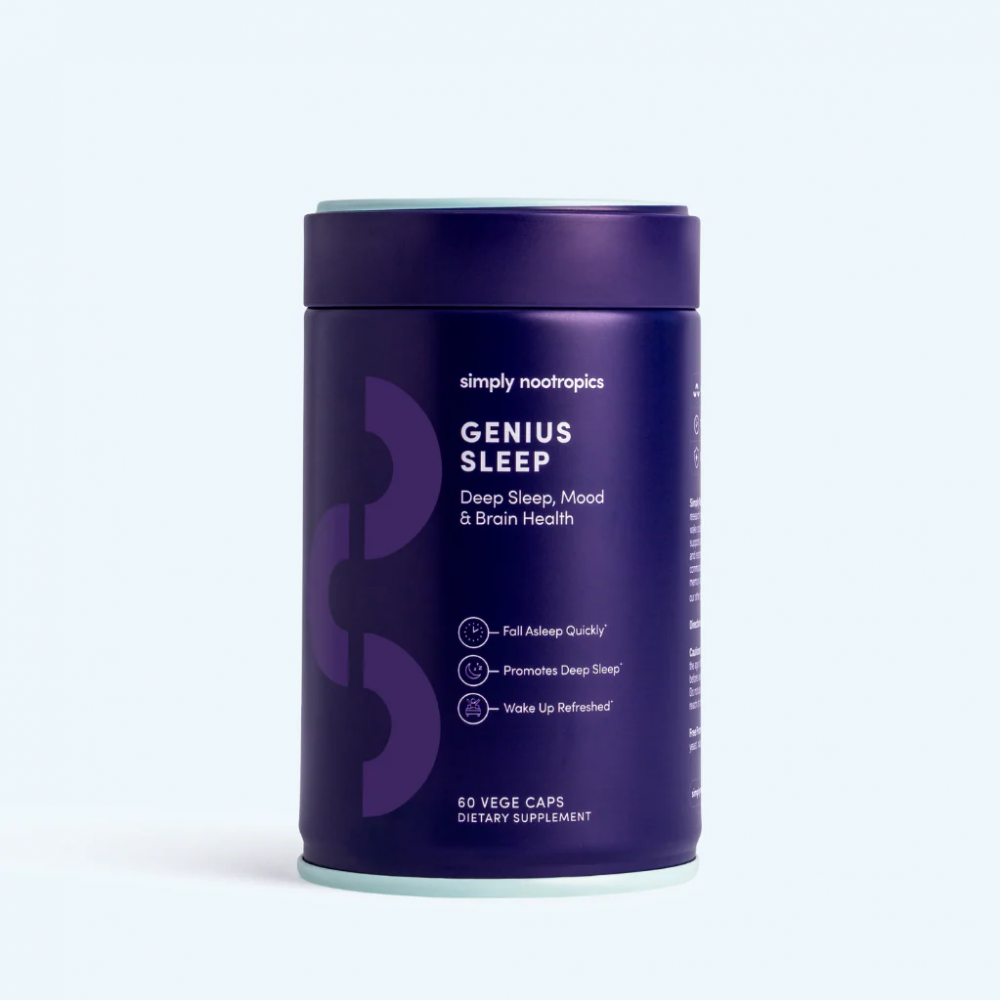 Genius Sleep 深度睡眠胶囊｜助眠放松配方 60粒/瓶