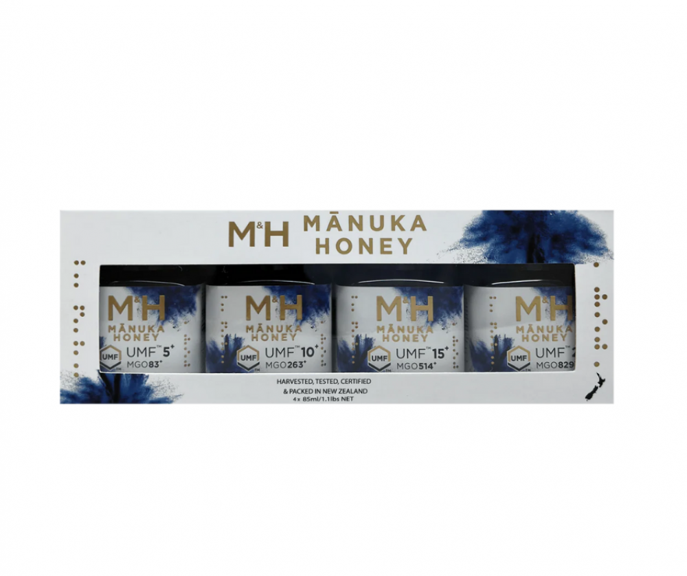 M&H 麦卢卡蜂蜜礼盒装（4瓶装）