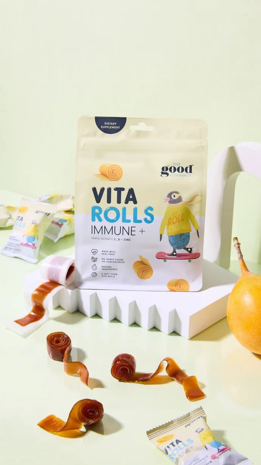 Good Vitamin 儿童免疫力配方软糖卷 8粒装