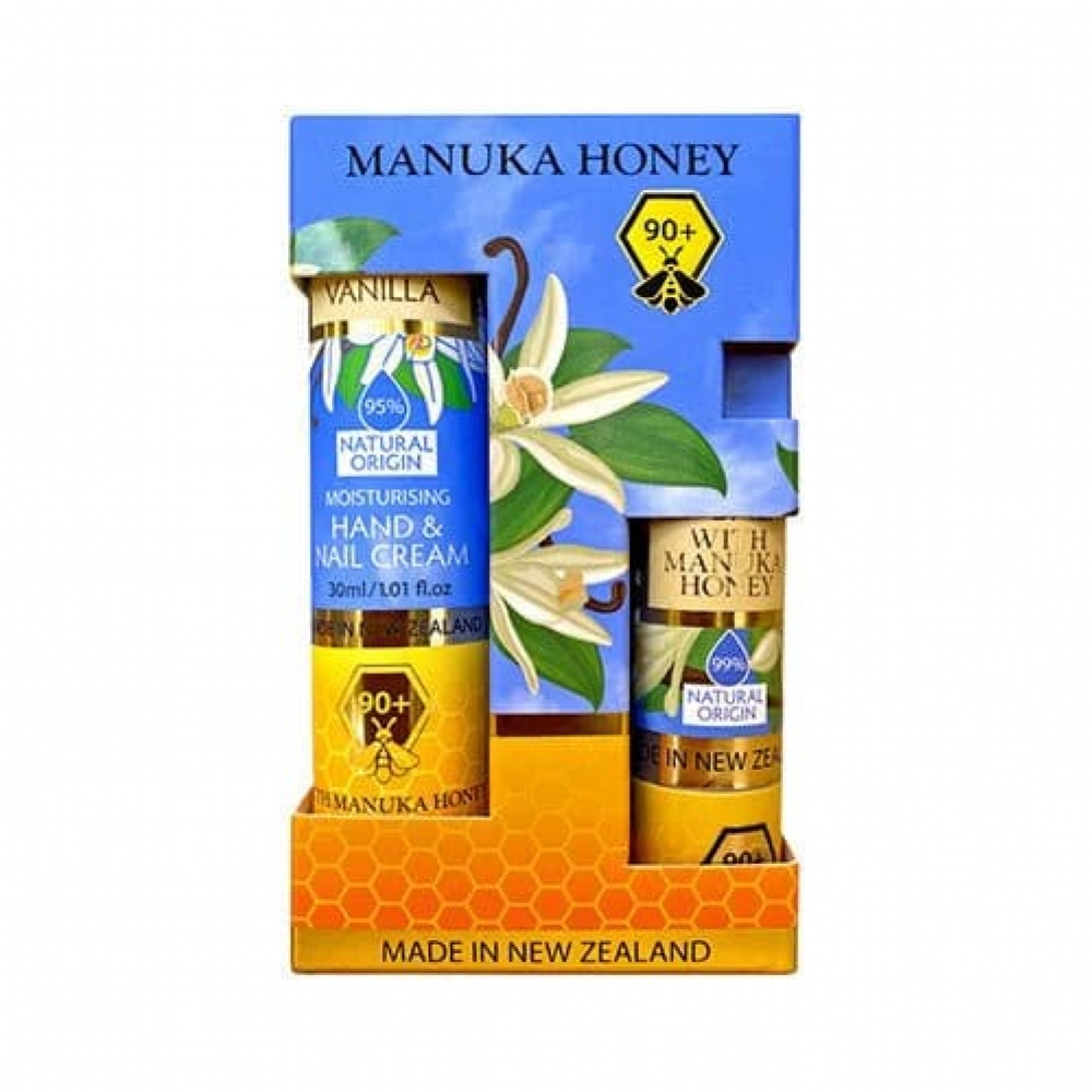 【同品牌买三赠一可混搭】 The Natural Land 麦卢卡蜂蜜香草润唇膏 & 护手霜套装