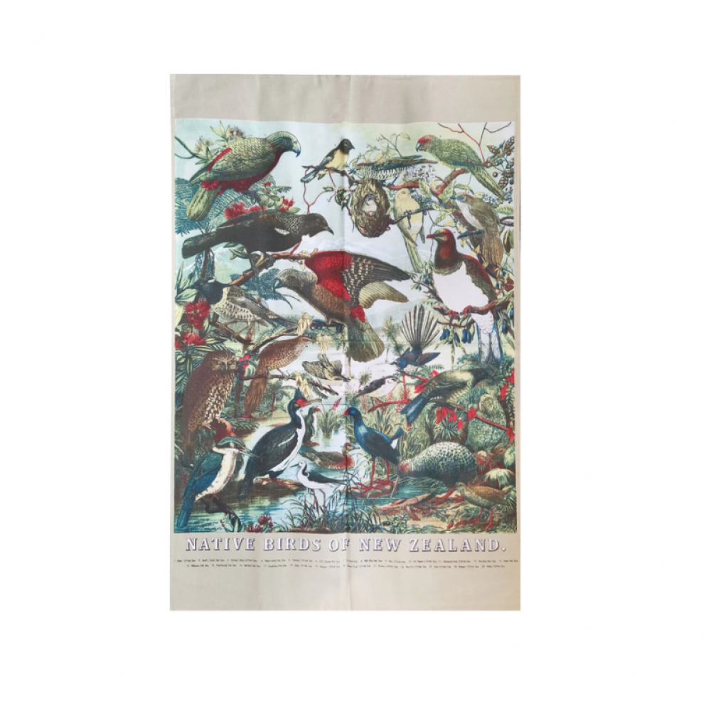 新西兰尊贵本土鸟类茶巾 (48 × 76厘米)