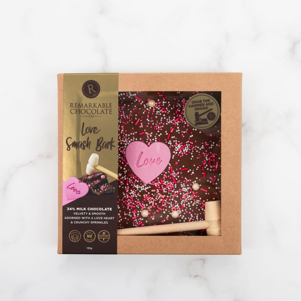 新西兰Sweet Moments 香脆碎片巧克力 爱意满满135g 趣味敲打设计