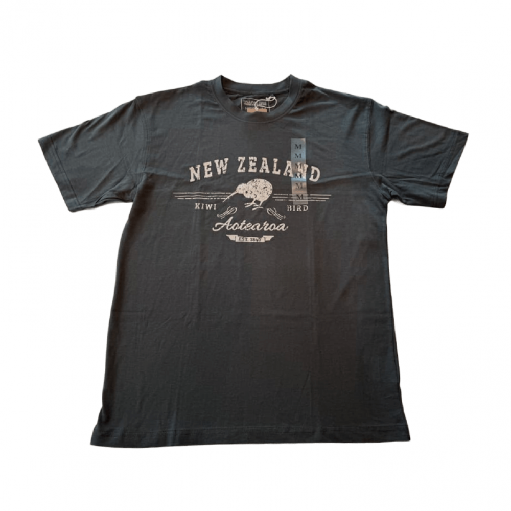 新西兰Kiwi风格森林色100%纯棉T恤（男女均可选）（多尺码）