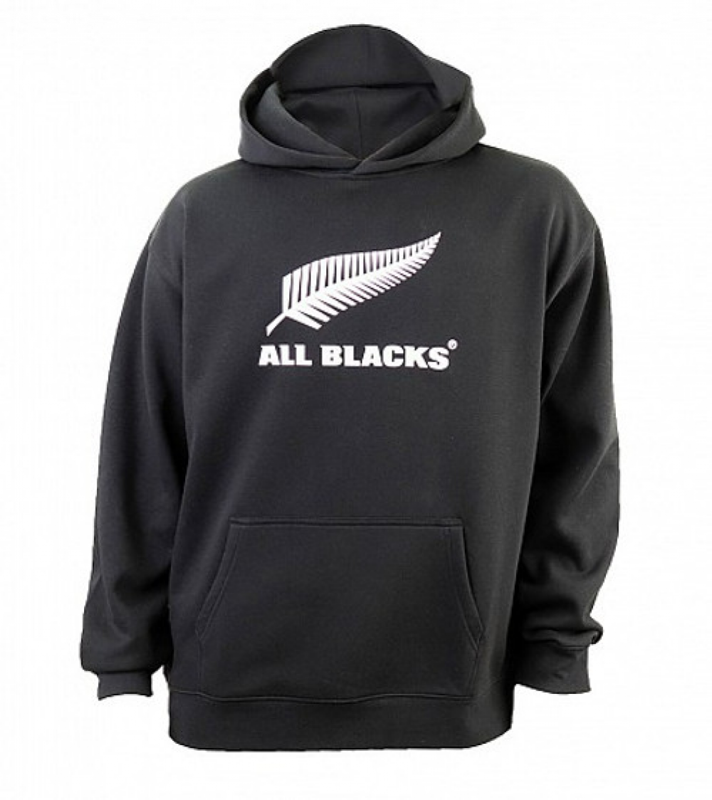 新西兰All Blacks成人款经典 标志连帽衫 — 黑色