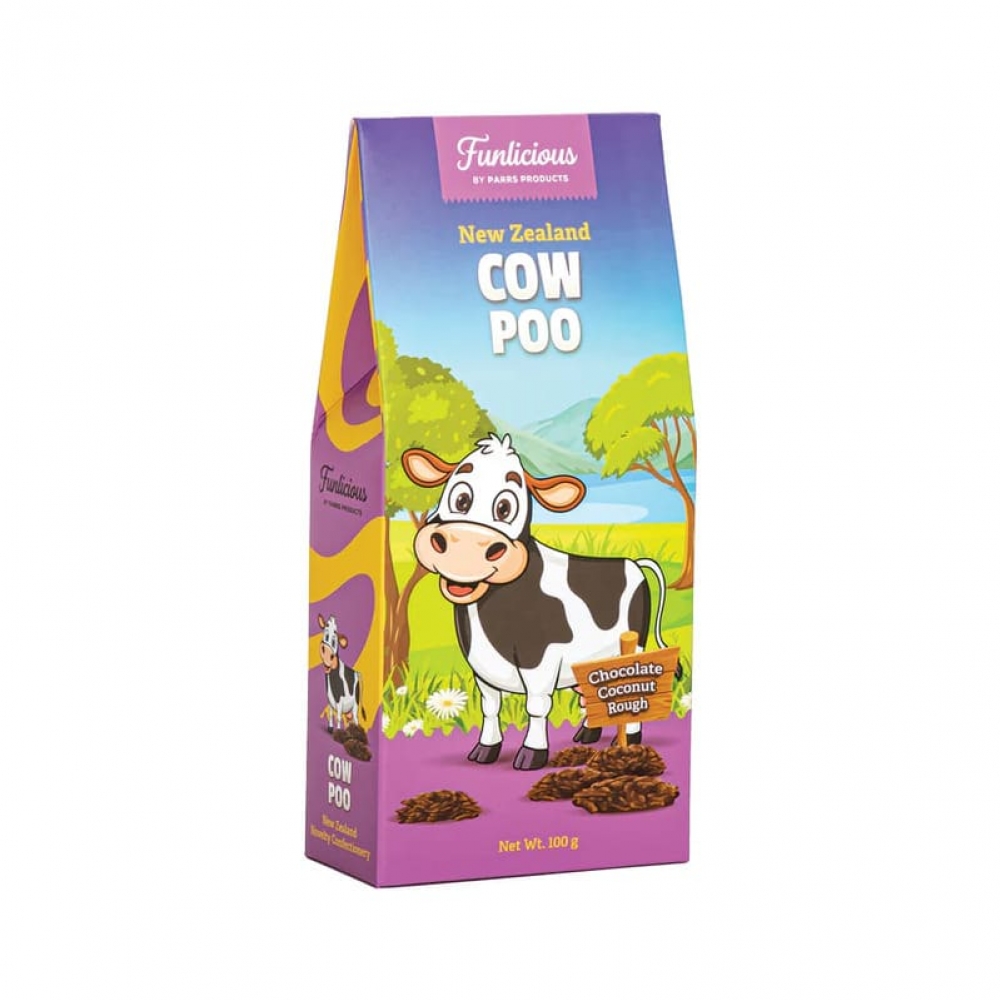 【同品牌巧克力买三赠一】 新西兰COW POO创意趣味巧克力 100g