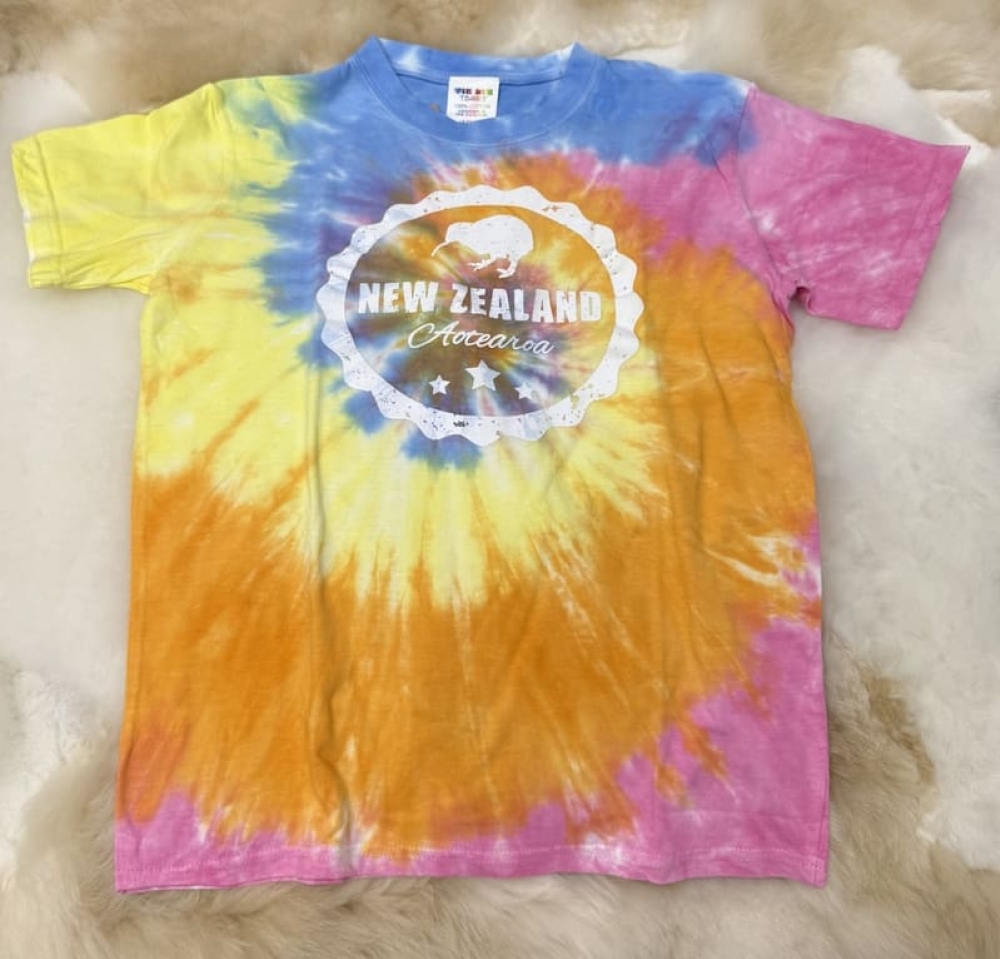 新西兰100%纯棉儿童T恤| Tie-Dye 色彩缤纷款（多尺码可选）