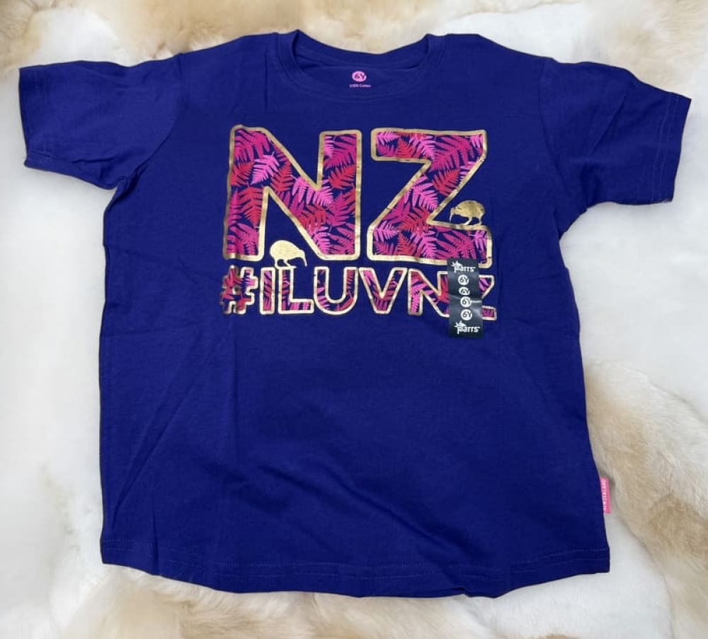 新西兰童趣紫粉可爱纯棉T恤（多尺码可选）