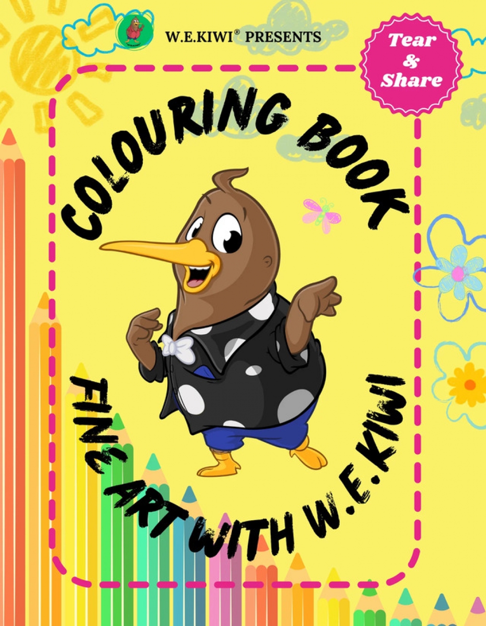 新西兰《W.E.Kiwi 的艺术涂色书》｜创意涂色