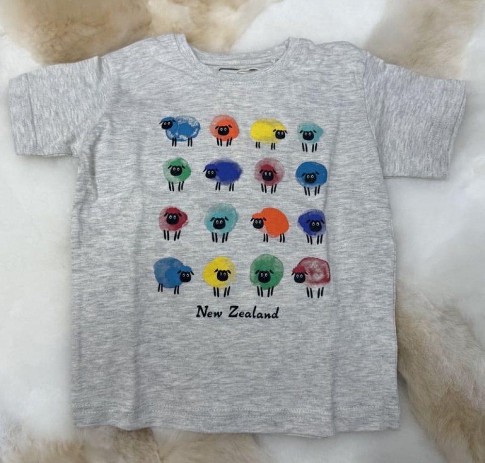 新西兰100%纯棉儿童T恤 | 新西兰奇异鸟全家族（多尺码可选）