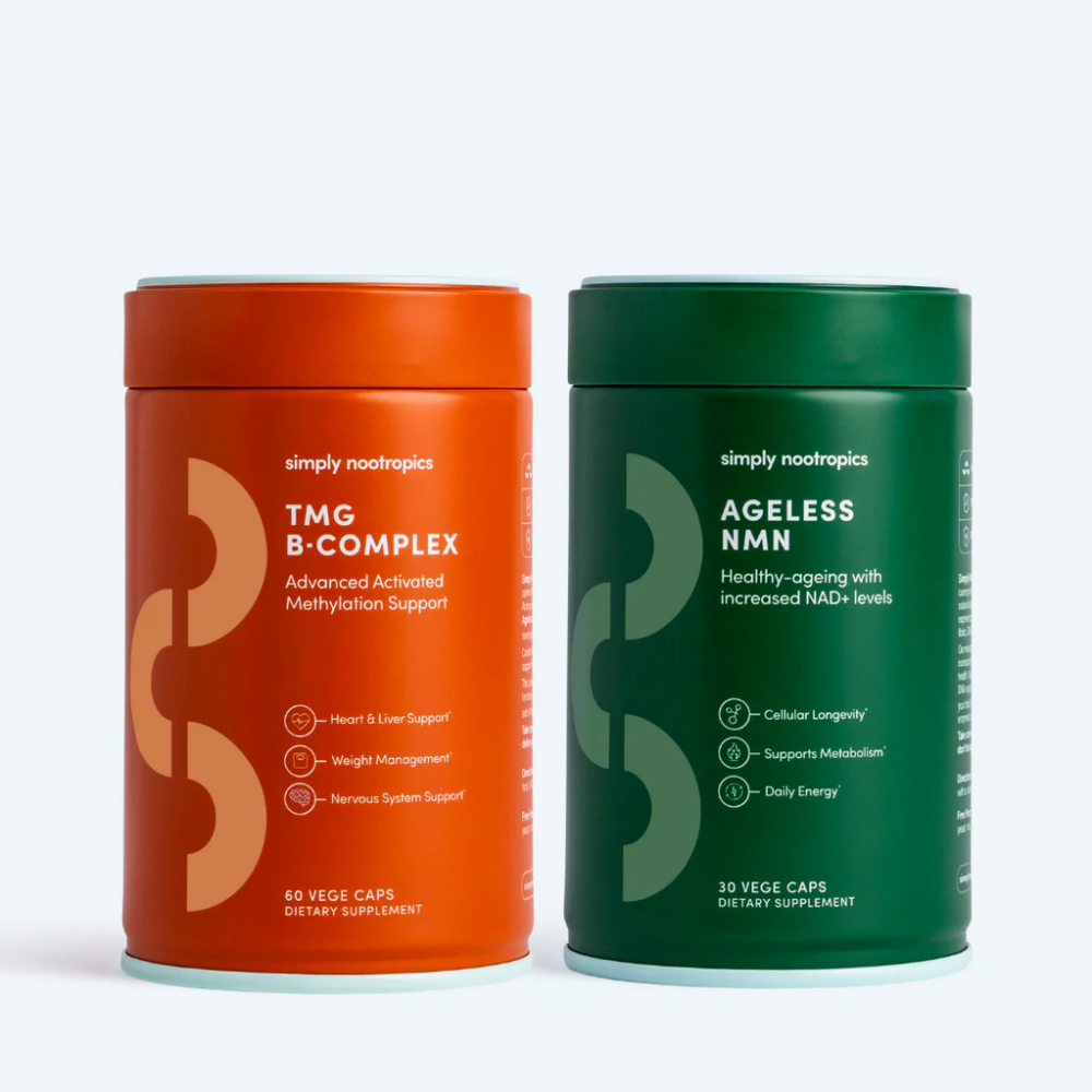 【健康抗衰老组合装】NMN 胶囊（1瓶）+ TMG B族胶囊（1瓶）