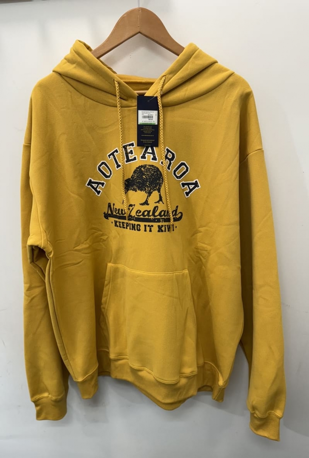 新西兰Keeping it Kiwi 芥末黄套头连帽卫衣（多尺码可选）