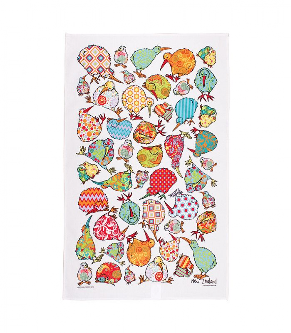 新西兰万花筒奇异鸟茶巾 (48 × 76厘米)