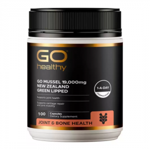 【同品牌买4赠1】 GO Healthy绿唇贻贝19,000mg关节素食胶囊100粒