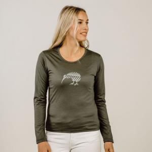 【KAPEKA买四赠一可混搭】 Kapeka100%美丽诺羊毛长袖T恤 新西兰奇异鸟