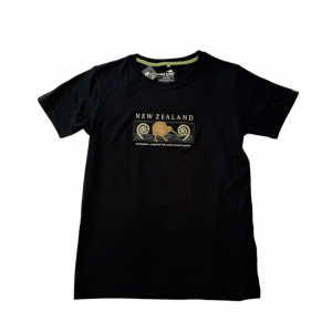 新西兰奇异鸟银蕨图案刺绣100%纯棉T恤（多尺码可选）