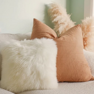 新西兰羊毛靠垫套（单面可填充，3色可选）