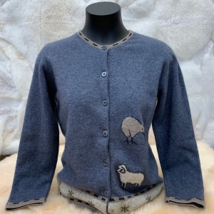 【KAPEKA买四赠一可混搭】 Kapeka 奇异鸟图案美丽诺羊开衫毛衣