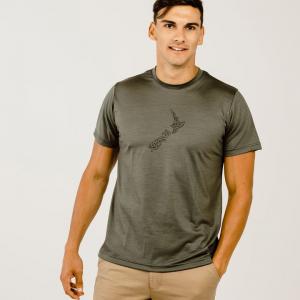 【KAPEKA买四赠一可混搭】 Kapeka 100%美丽诺羊毛T恤 地图图案