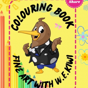 新西兰《W.E.Kiwi 的艺术涂色书》｜创意涂色