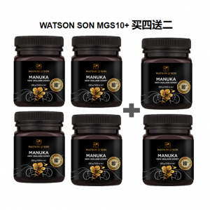 【买4赠2+包邮】Watson & Son麦卢卡蜂蜜 MGS10+ 250g (6瓶装)