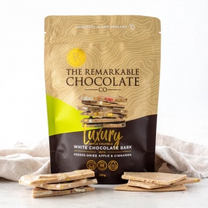 新西兰Sweet Moments奇妙白巧克力 搭配苹果肉桂酥碎颗粒 125 克